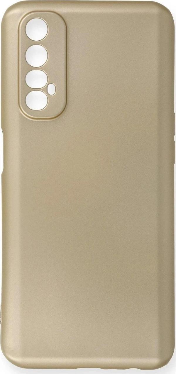 Realme 7 Kılıf First Silikon - Gold - Image 1