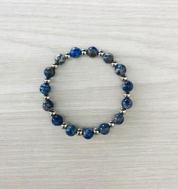 MK TASARIMGerçek Lapis Lazuli Taşı Bileklik MK100155 - Image 1