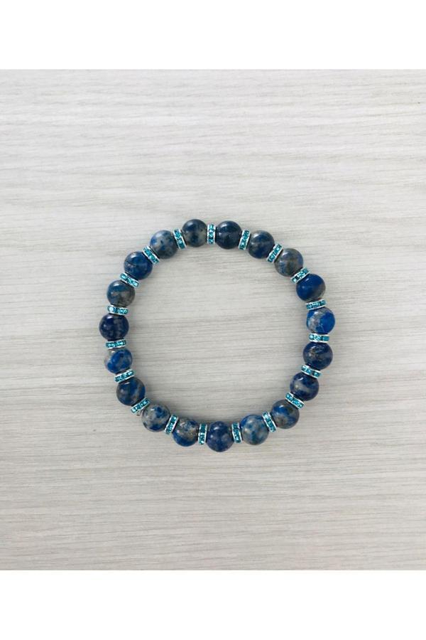 MK TASARIM Gerçek Lapis Lazuli Taşı Bileklik MK100154 - Image 1