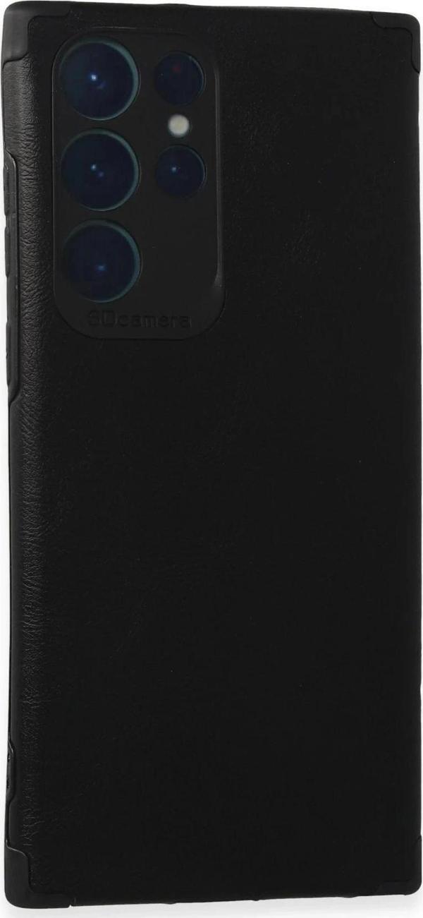 Samsung Galaxy S22 Ultra Kılıf Loop Deri Silikon - Siyah - Image 1