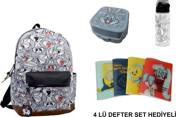 LOONEY TUNES BUGS BUNNY Sırt Çantası SETİ( 4 DEFTER SETİ HEDİYE) - Image 1