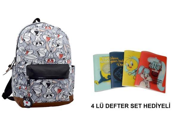 LOONEY TUNES BUGS BUNNY Sırt Çantası( 4 DEFTER SETİ HEDİYE) - Image 1