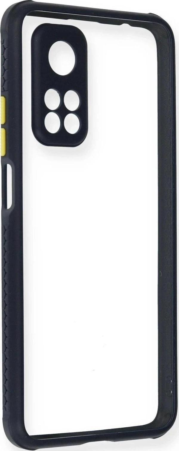 Xiaomi Mi 10T Pro Kılıf Miami Şeffaf Silikon - Lacivert - Image 1