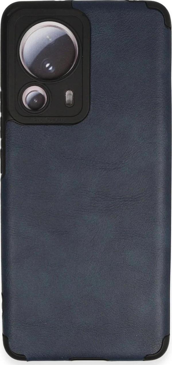 Xiaomi Mi 13 Lite Kılıf Loop Deri Silikon - Lacivert - Image 1