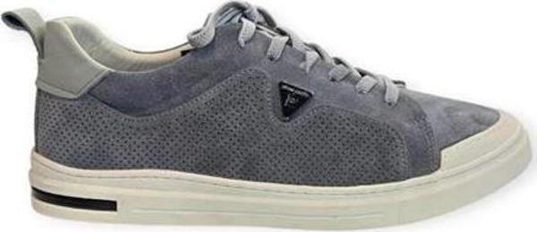 77855 Memory Foam Esnek Taban Hakiki Nubuk Deri Erkek Sneaker Gri - Image 1