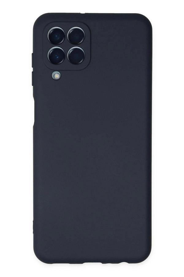 Samsung Galaxy M33 Kılıf Nano içi Kadife Silikon - Lacivert - Image 1