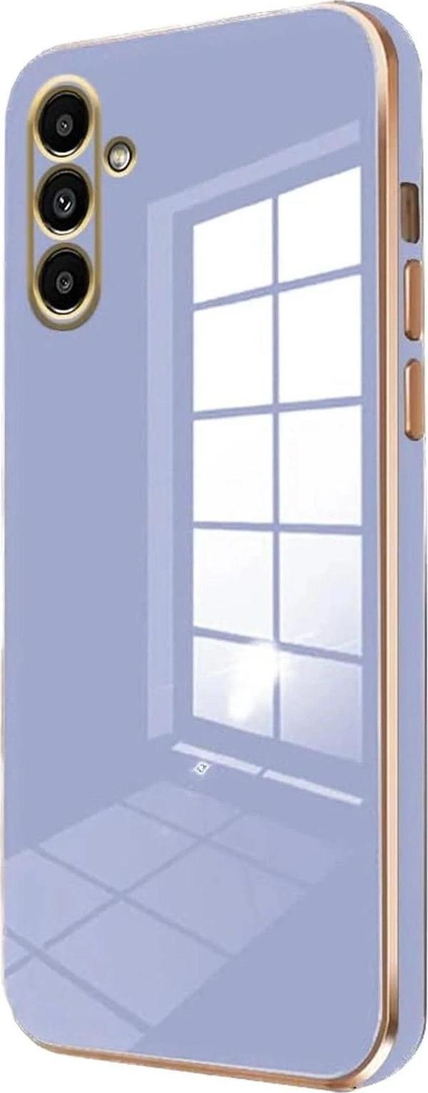 Samsung Galaxy A35 5G Kılıf Volet Silikon - Mavi - Image 1