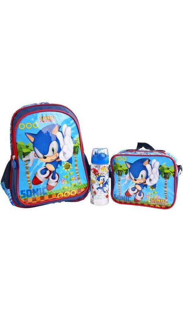 Erkek Çocuk Ilkokul Çantası Seti / Ellaboni Sonic Okul Çantası Seti - Image 1