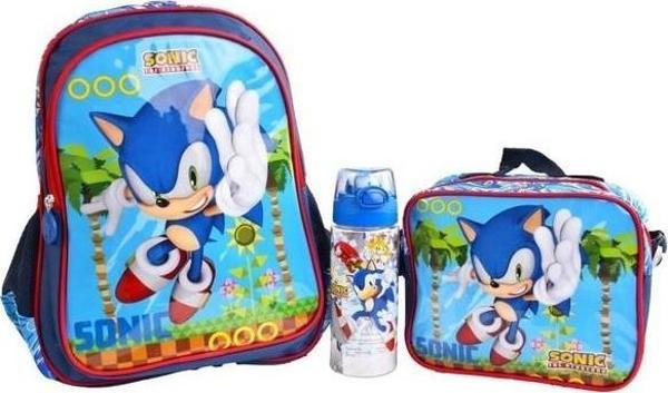 Erkek Çocuk Ilkokul Çantası Seti / Ellaboni Sonic Okul Çantası Seti - Image 1