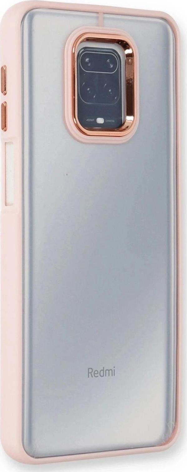 Xiaomi Redmi Note 9 Pro Kılıf Dora Kapak - Pudra - Image 1
