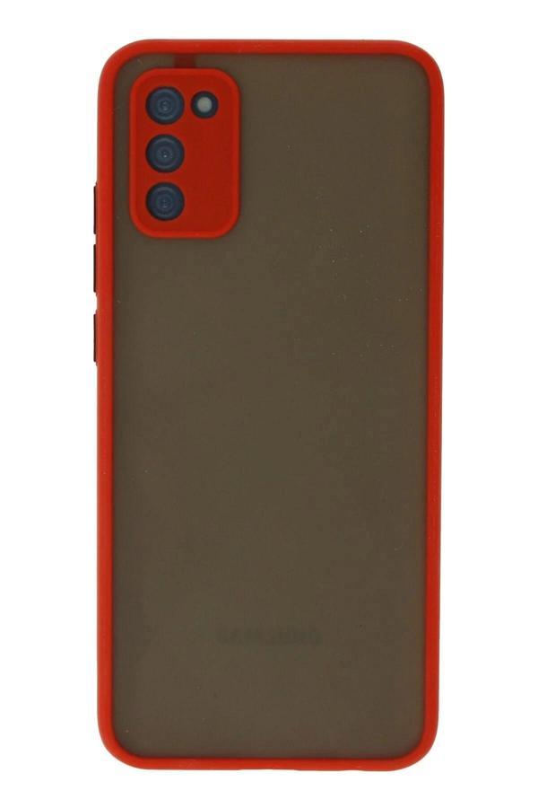 Samsung Galaxy A02S Kılıf Montreal Silikon Kapak - Kırmızı - Image 1