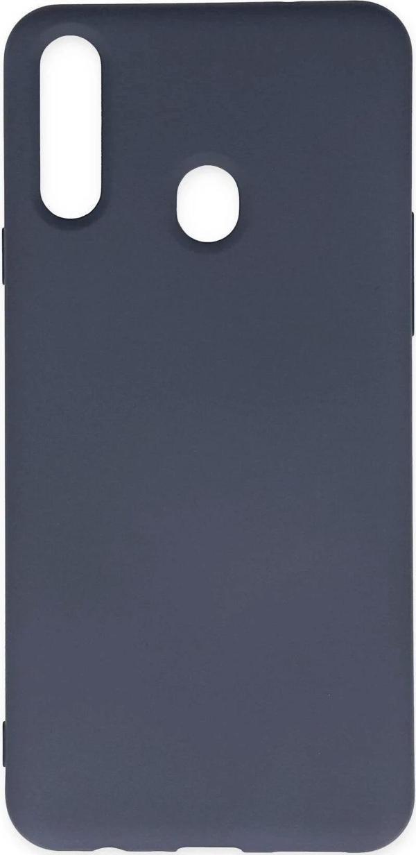 Samsung Galaxy A20S Kılıf Nano içi Kadife Silikon - Gri - Image 1