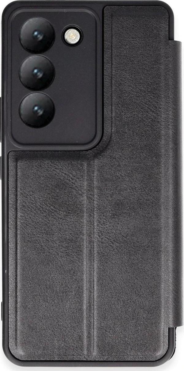 Vivo V30 Lite 4G Kılıf Flip Cover - Siyah - Image 1