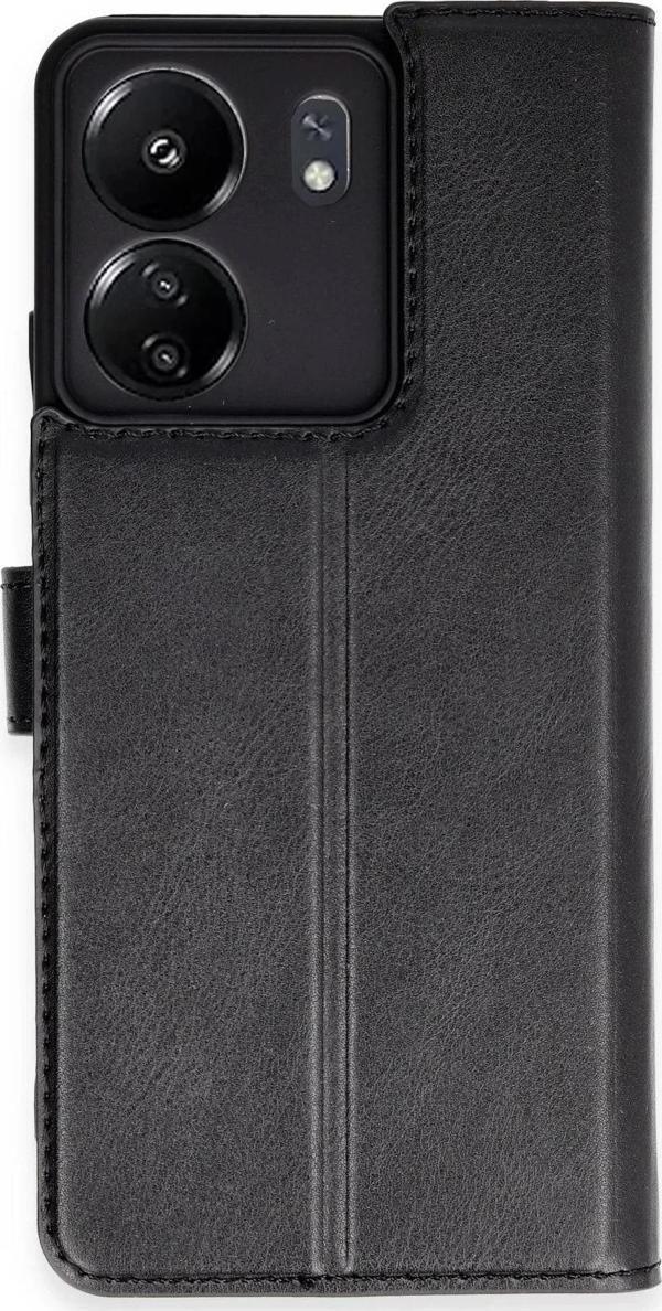 Xiaomi Redmi 13C Kılıf Trend S Plus Kapaklı Kılıf - Siyah - Image 1