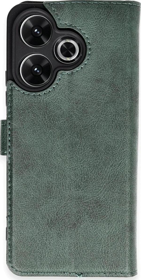 Xiaomi Redmi 13 4G Kılıf Trend S Plus Kapaklı Kılıf - Yeşil - Image 1