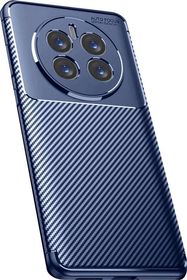 Realme 12 Pro Plus Kılıf Auto Focus Karbon Kapak - Lacivert - Image 1