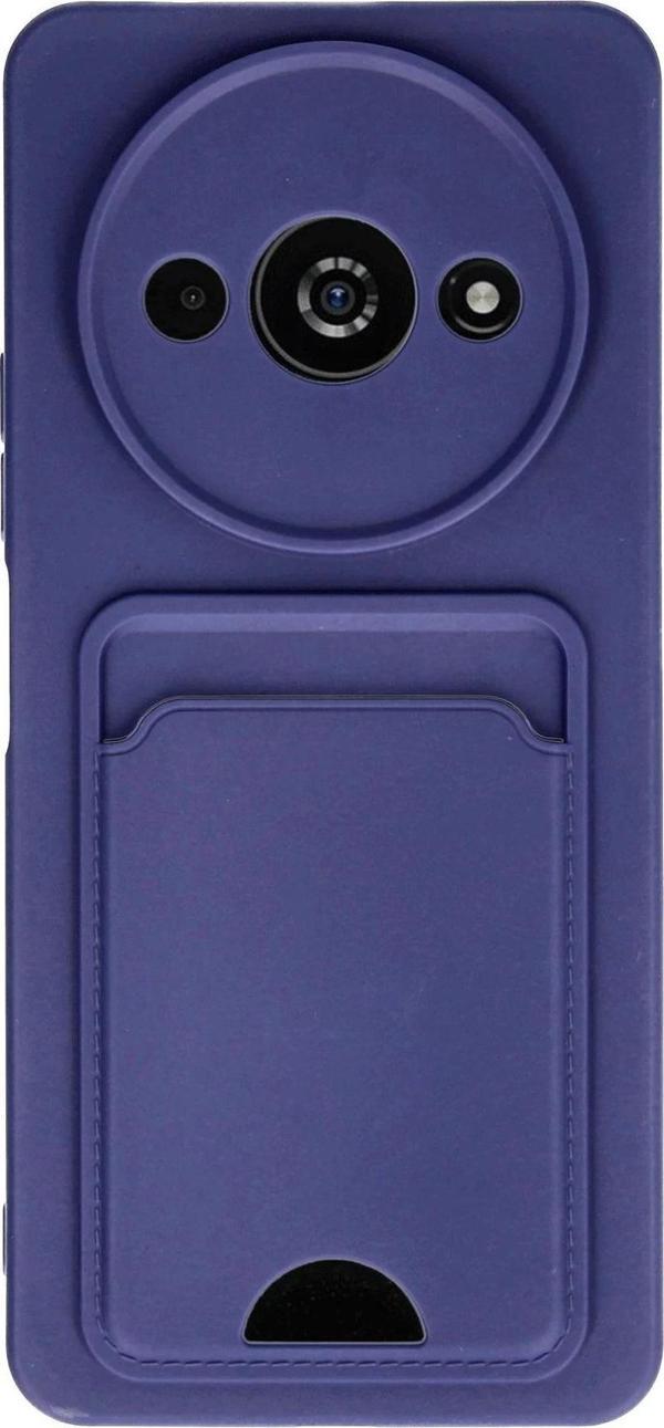 Xiaomi Redmi A3 4G Kılıf Kelvin Kartvizitli Silikon - Lacivert - Image 1