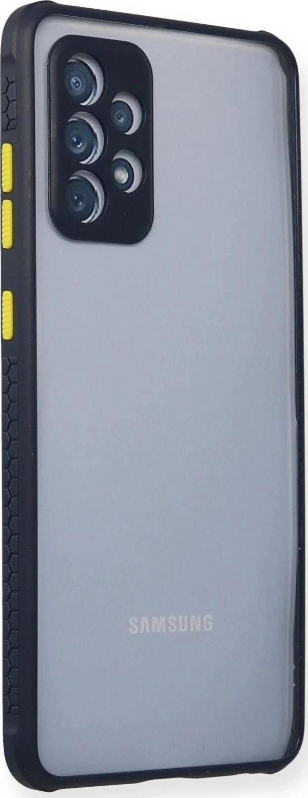Samsung Galaxy A72 Kılıf Miami Şeffaf Silikon - Lacivert - Image 1