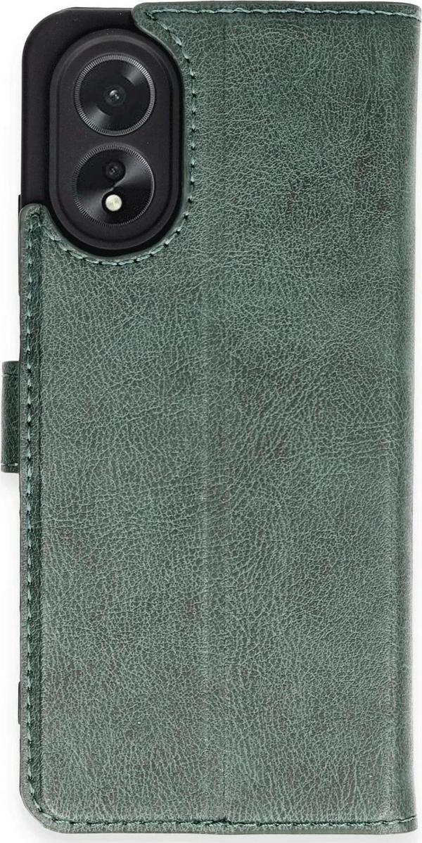 Oppo A38 Kılıf Trend S Plus Kapaklı Kılıf - Yeşil - Image 1