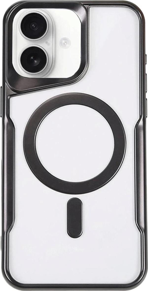 iPhone 16 Kılıf Boyi Magsafe Silikon Kapak - Siyah - Image 1