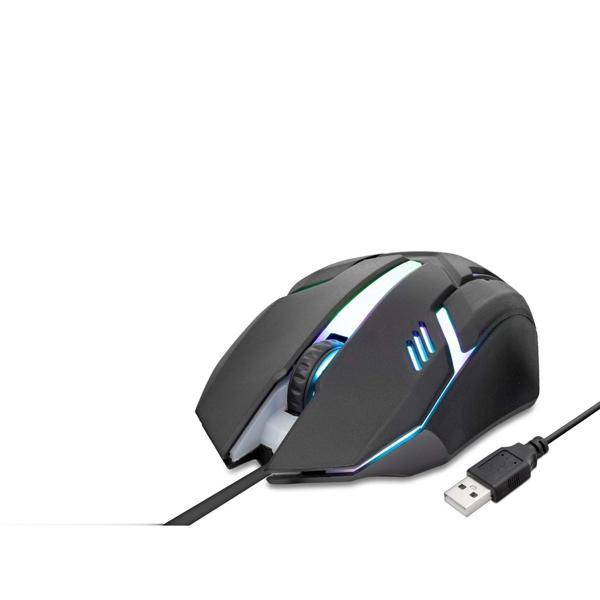 Kablolu Oyuncu Mouse Led 800/1600 Dpı 140Cm Siyah HDX3257 - Image 1