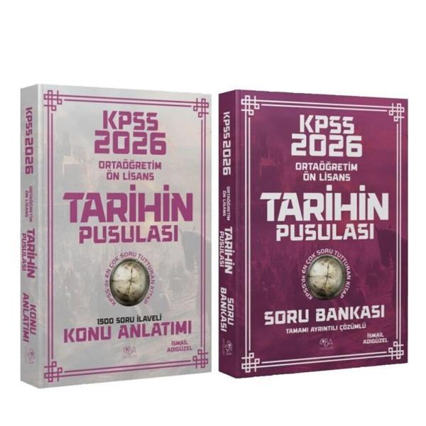 CBA Yayınları 2026 KPSS Lise Önlisans Tarihin Pusulası Konu ve Soru Seti 2 Kitap - Image 1