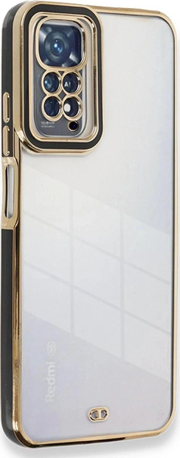 Xiaomi Redmi Note 11 Pro Kılıf Liva Lens Silikon - Siyah - Image 1