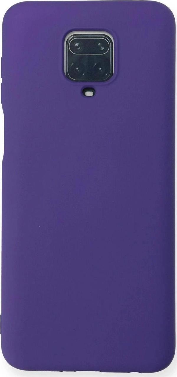 Xiaomi Redmi Note 9 Pro Kılıf Nano içi Kadife Silikon - Mor - Image 1