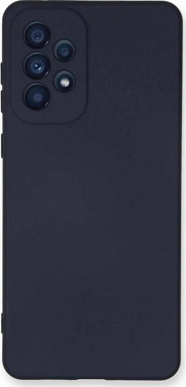 Samsung Galaxy A73 5G Kılıf Nano içi Kadife Silikon - Lacivert - Image 1