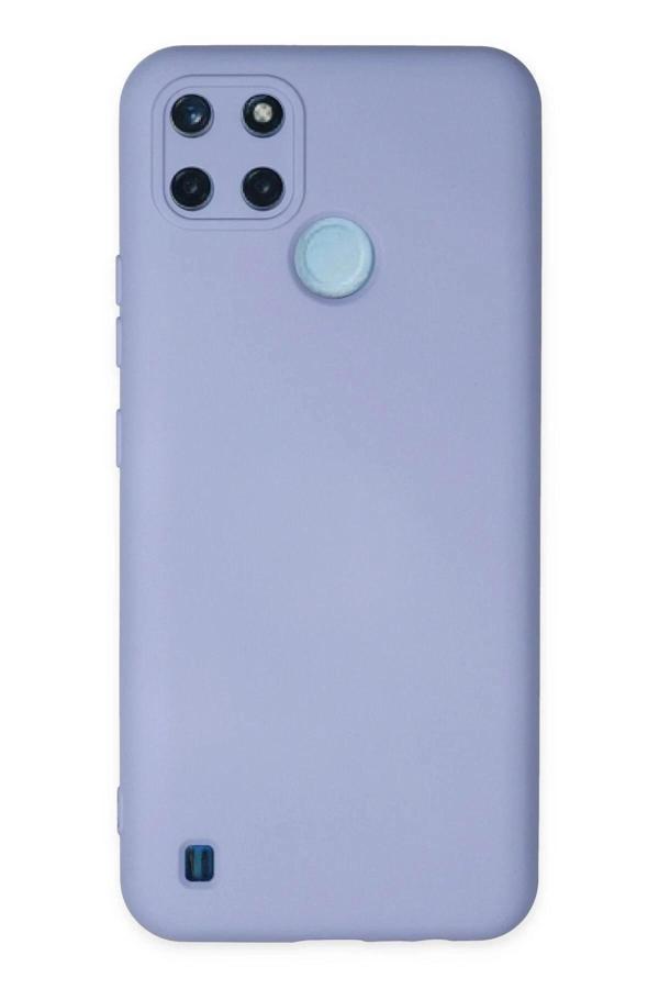 Realme C25Y Kılıf Nano içi Kadife Silikon - Lila - Image 1