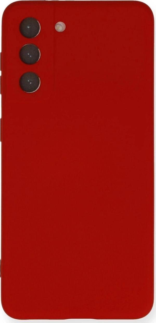 Samsung Galaxy S21 Kılıf Nano içi Kadife Silikon - Kırmızı - Image 1