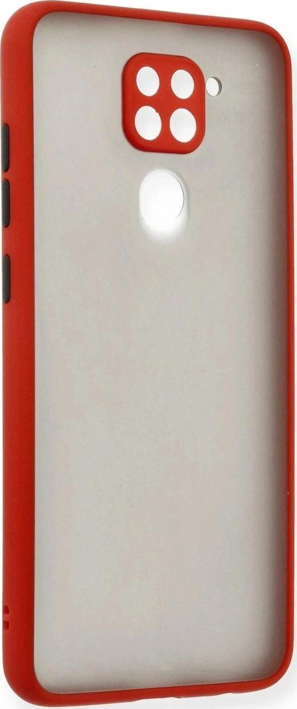Xiaomi Redmi Note 9 Kılıf Montreal Silikon Kapak - Kırmızı - Image 1