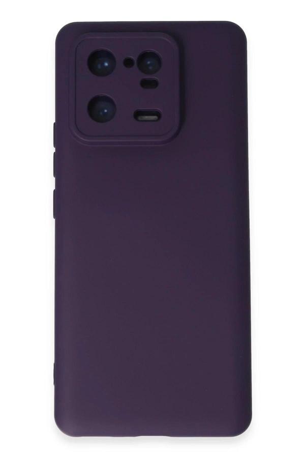 Xiaomi Mi 13 Pro Kılıf Nano içi Kadife Silikon - Mor - Image 1