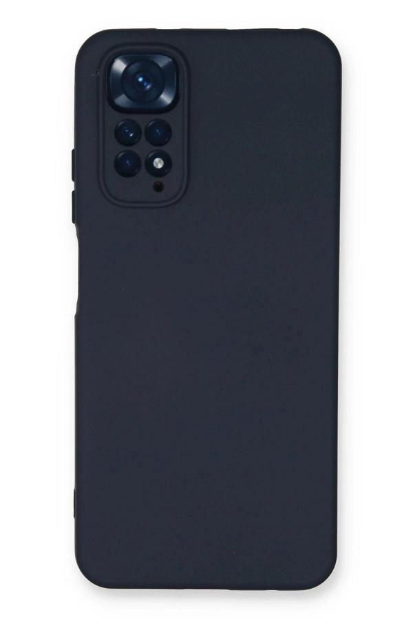 Xiaomi Redmi Note 11 Kılıf Nano içi Kadife Silikon - Lacivert - Image 1