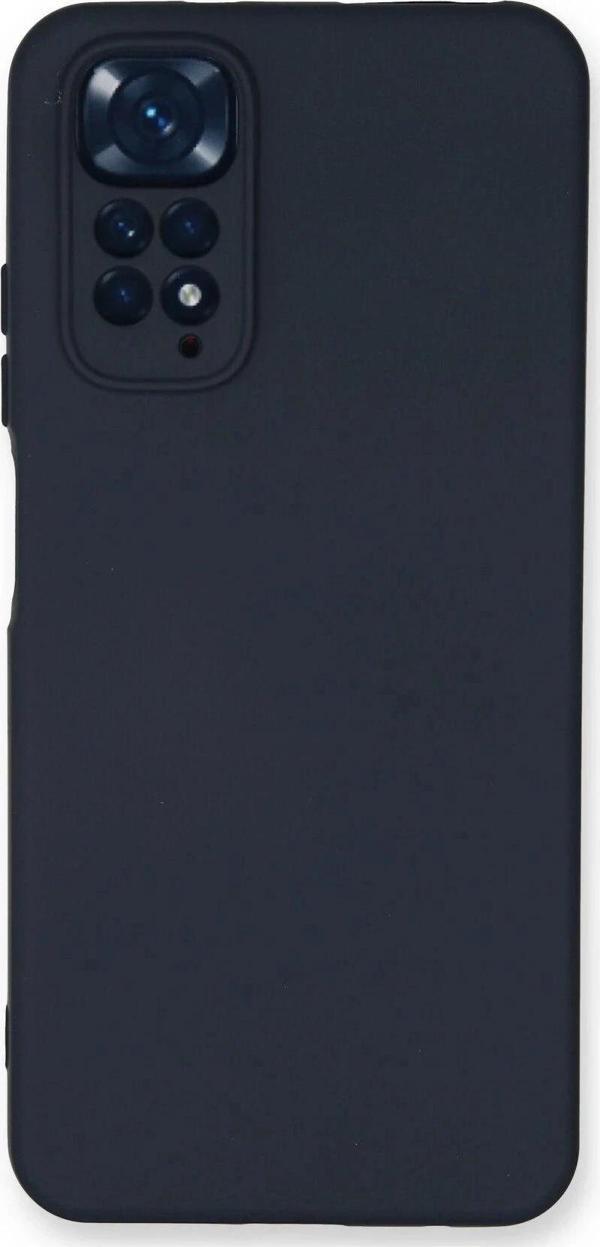 Xiaomi Redmi Note 11 Kılıf Nano içi Kadife Silikon - Lacivert - Image 1