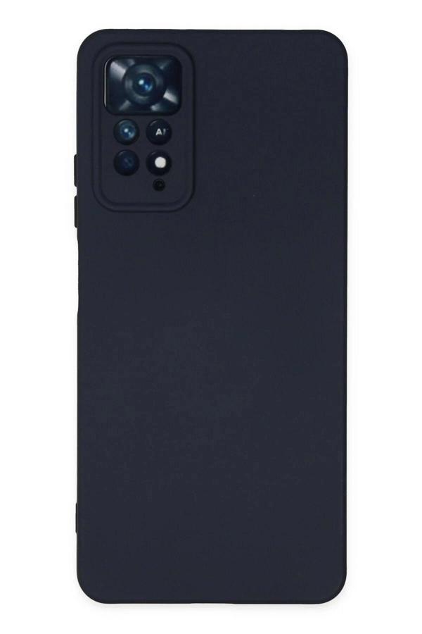 Xiaomi Redmi Note 11 Pro Kılıf Nano içi Kadife Silikon - Lacivert - Image 1