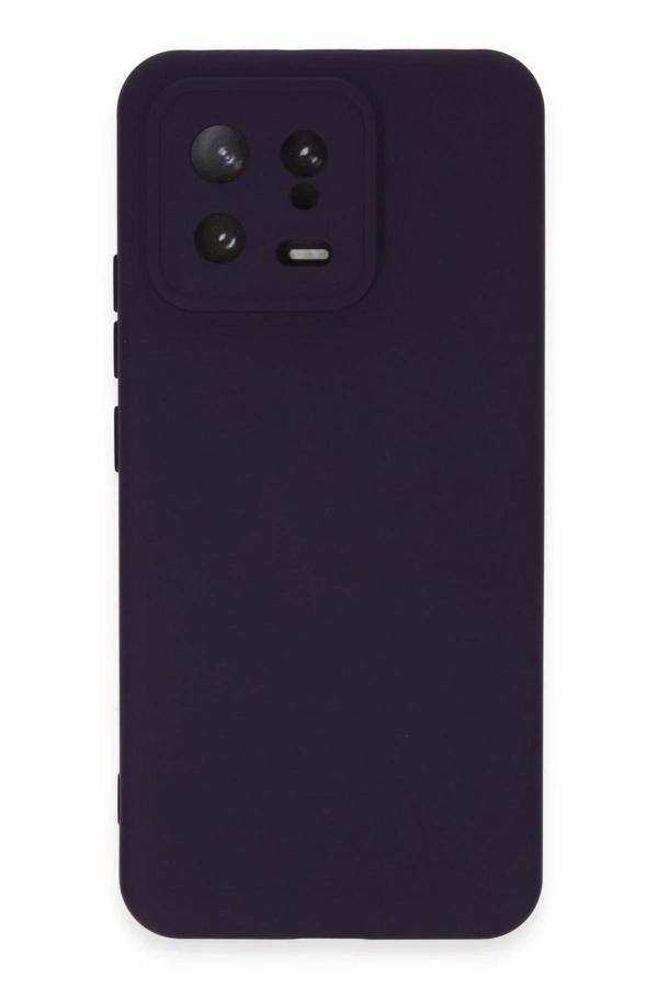 Xiaomi Mi 13 Kılıf Nano içi Kadife Silikon - Mor - Image 1