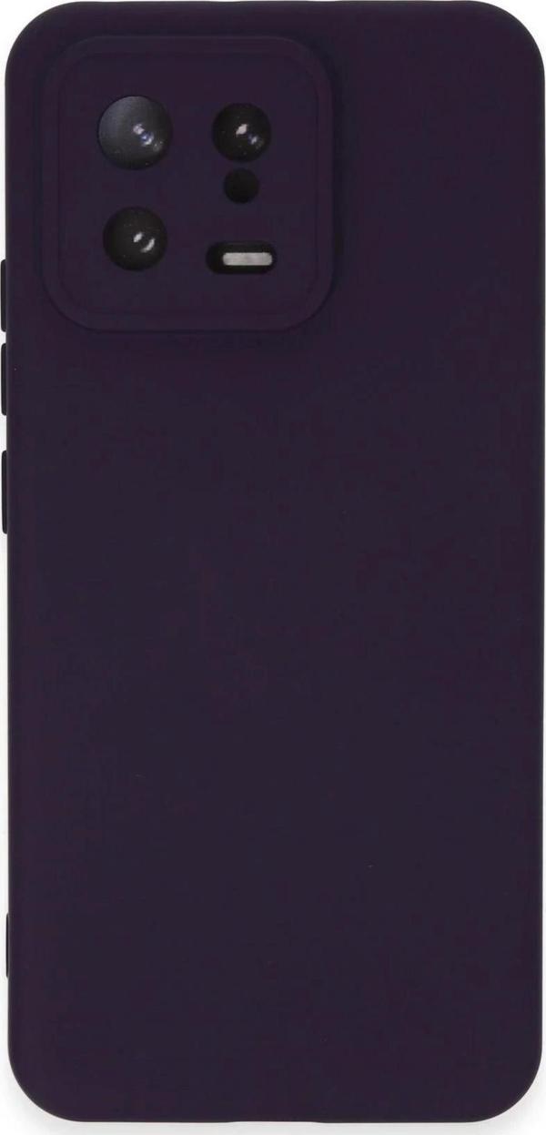 Xiaomi Mi 13 Kılıf Nano içi Kadife Silikon - Mor - Image 1