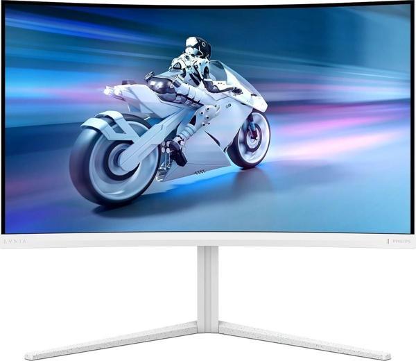 Philips Evnia 32M2C5501 31.5" 0.5 ms 2K Curved 180 Hz Oyuncu Monitör Beyaz - Image 1