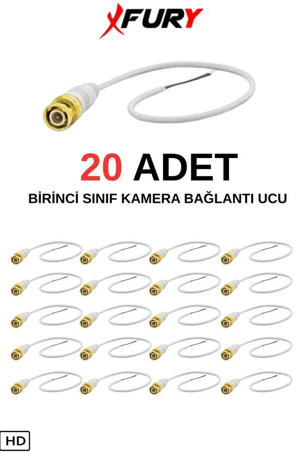 FURY 20 Adet A Kalite Kablolu Hazır BNC Kablolu Konnektör - Image 1