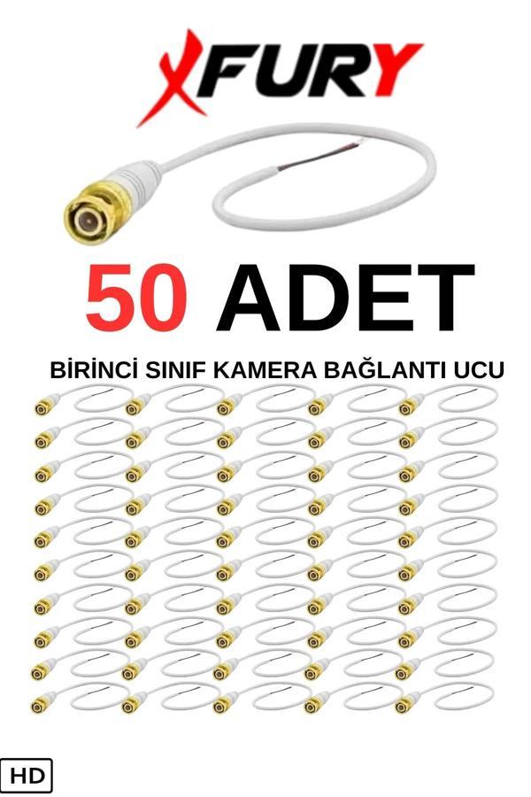 FURY 50 Adet A Kalite Kablolu Hazır BNC Kablolu Konnektör - Image 1