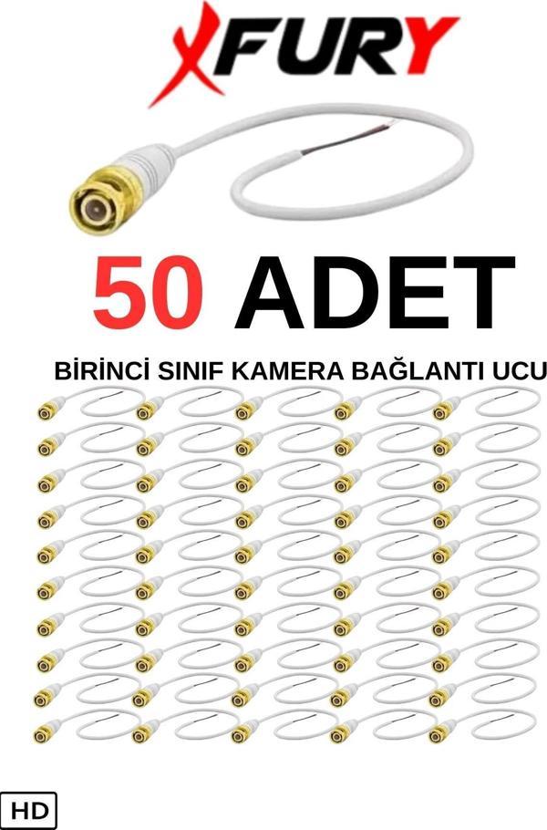 FURY 50 Adet A Kalite Kablolu Hazır BNC Kablolu Konnektör - Image 1