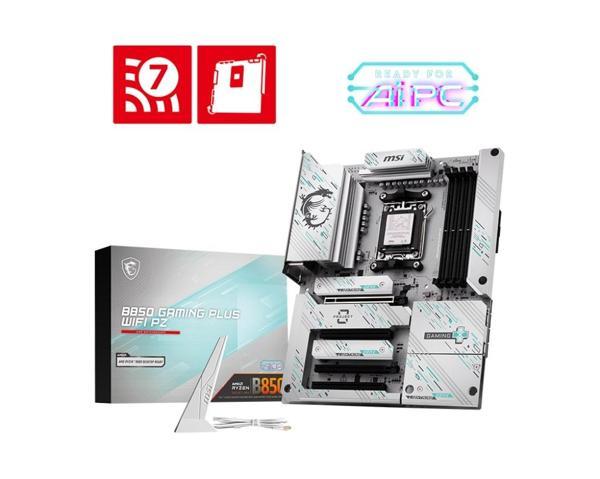 MSI B850 GAMING PLUS WIFI PZ DDR5 AM5 8200(OC)Mhz ATX Gaming (Oyuncu) Anakart - Image 1