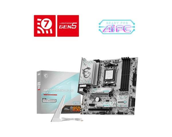MSI B850M GAMING PLUS WIFI DDR5 AM5 8200(OC)Mhz mATX Gaming (Oyuncu) Anakart - Image 1