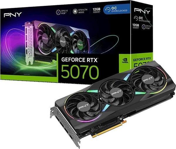 PNY GeForce RTX 5070 12GB GDDR7 OC 192Bit Ekran Kartı (VCG507012TFXXPB1-O) - Image 1