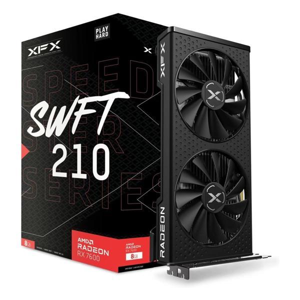 XFX Speedster SWFT 210 Radeon RX 7600 8GB GDDR6 128Bit HDMI/DP Ekran Kartı - Image 1