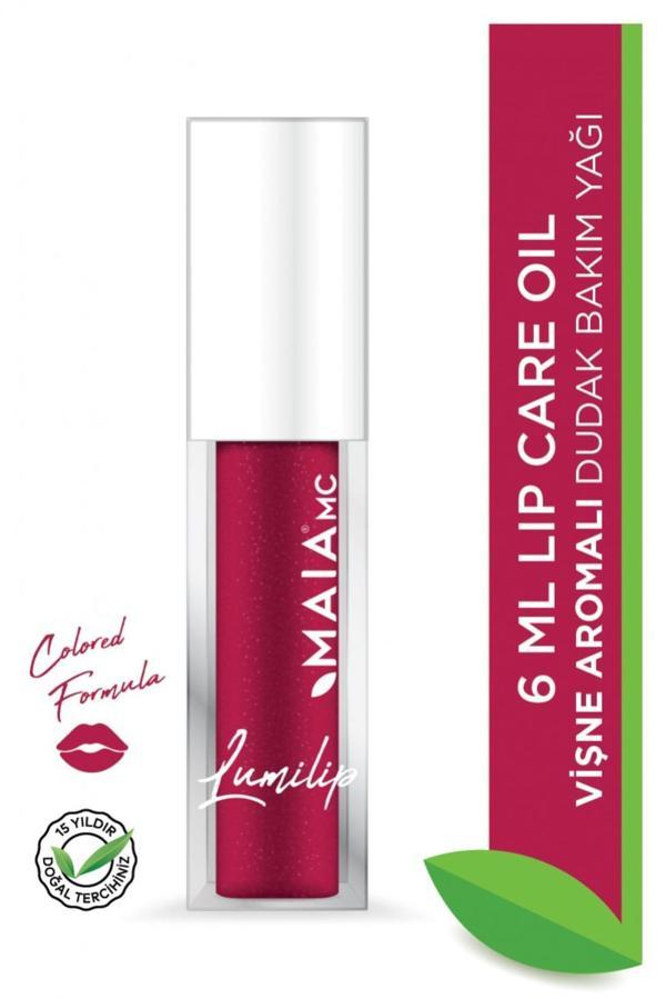 Lumilip Parlatıcı Ve Nemlendirici Dudak Bakım Yağı - Vişne Aromalı Lip Gloss 6ml - Image 1