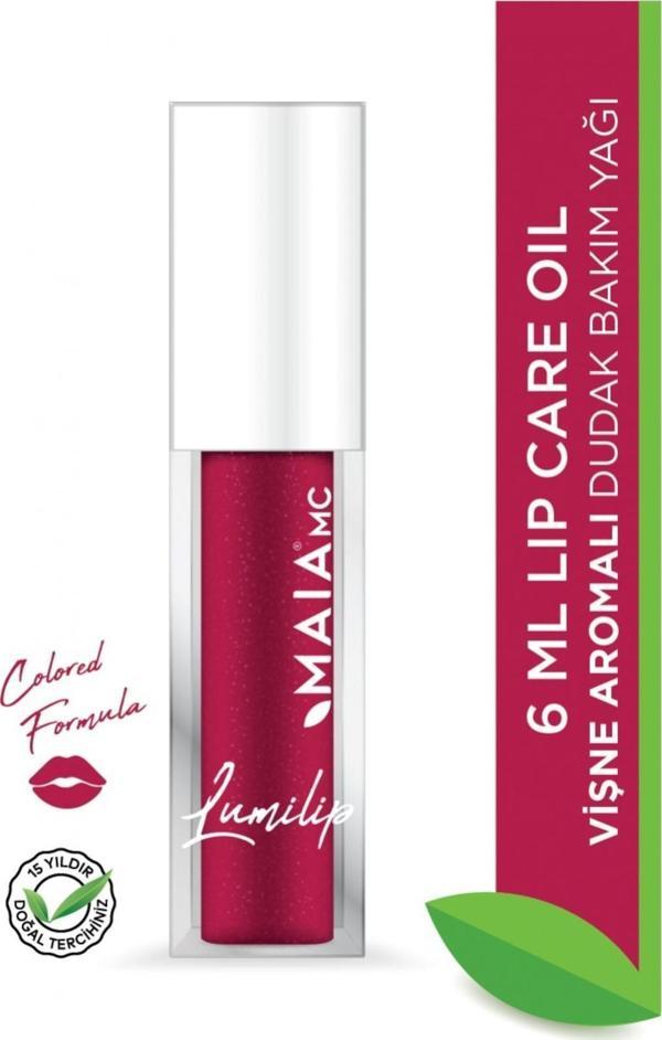 Lumilip Parlatıcı Ve Nemlendirici Dudak Bakım Yağı - Vişne Aromalı Lip Gloss 6ml - Image 1