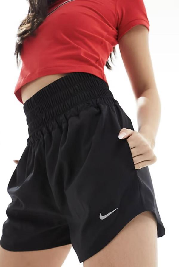 Nike One Dri-FIT Yüksek belli Kadın Siyah taytlı Şort 2n1 - Image 1