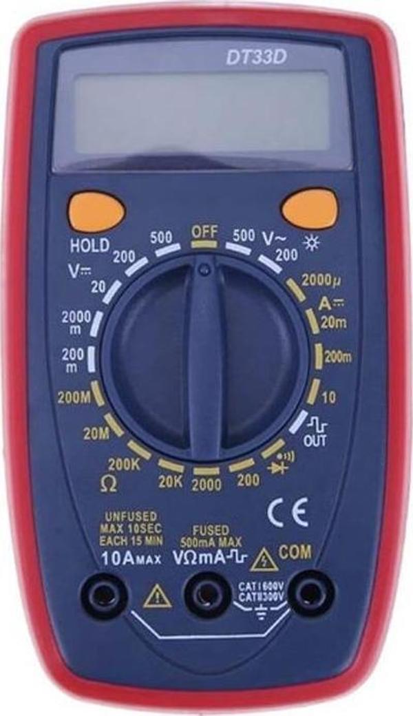 DIGITAL ÖLÇÜ ALETİ DT33D MULTİMETRE * UNIT (2818) - Image 1